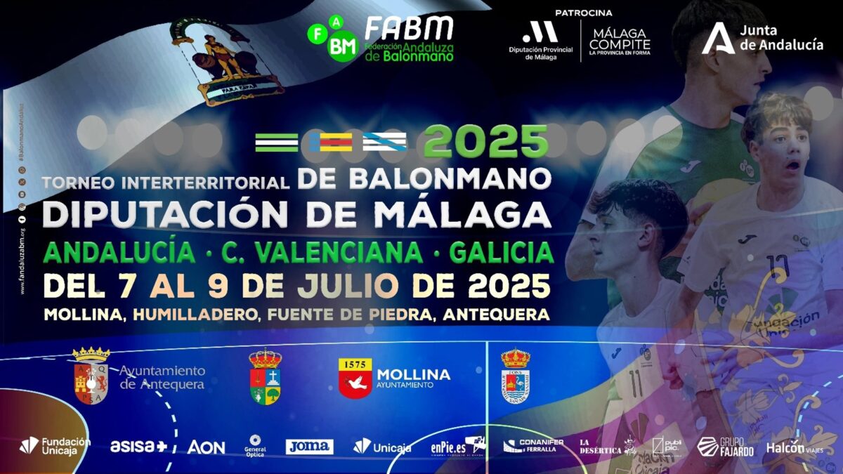 Mollina, Humilladero y Antequera acogerán el Torneo Interterritorial de Balonmano de la Diputación de Málaga