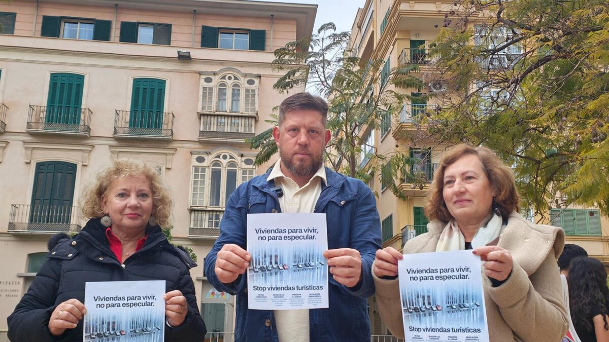 Con Málaga pide revertir licencias de viviendas turísticas existentes y transformar en alquileres residenciales