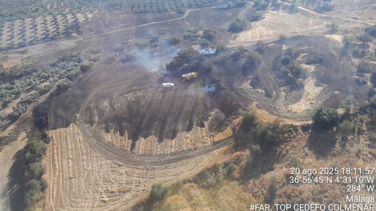 Extinguido el incendio declarado en Villanueva de la Concepción