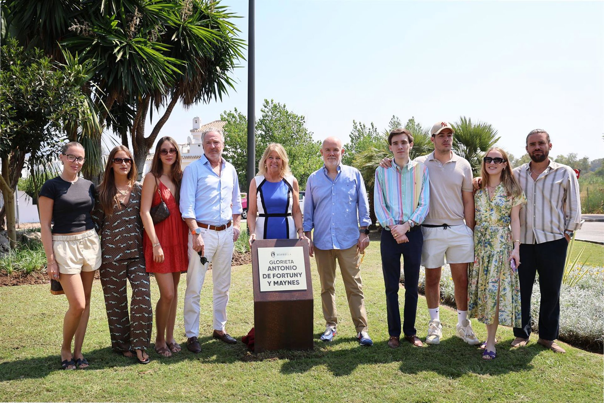 Marbella rinde homenaje a Antonio de Fortuny y Maynés otorgando su nombre a una glorieta en Nueva Andalucía