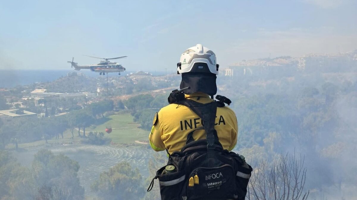 Controlado el incendio forestal en Benalmádena