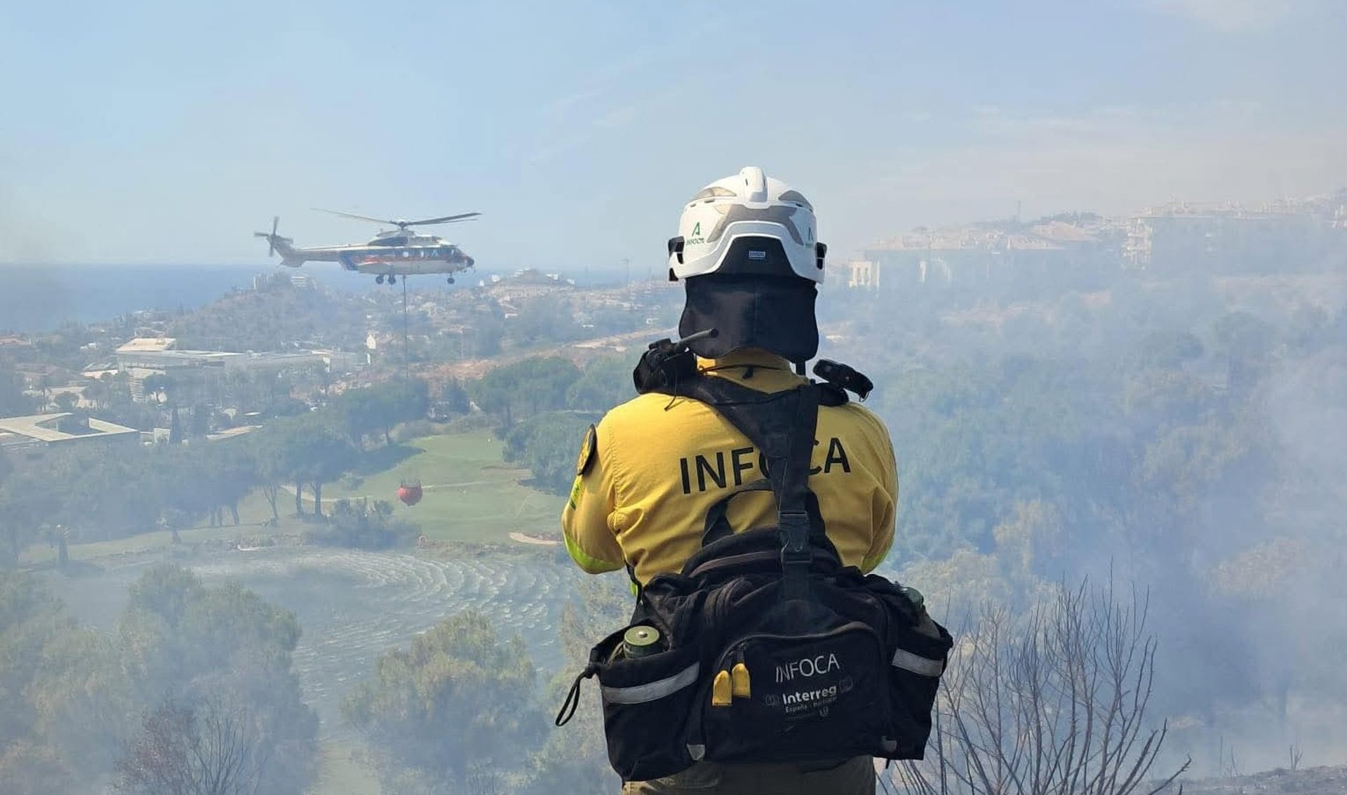 Controlado el incendio forestal en Benalmádena