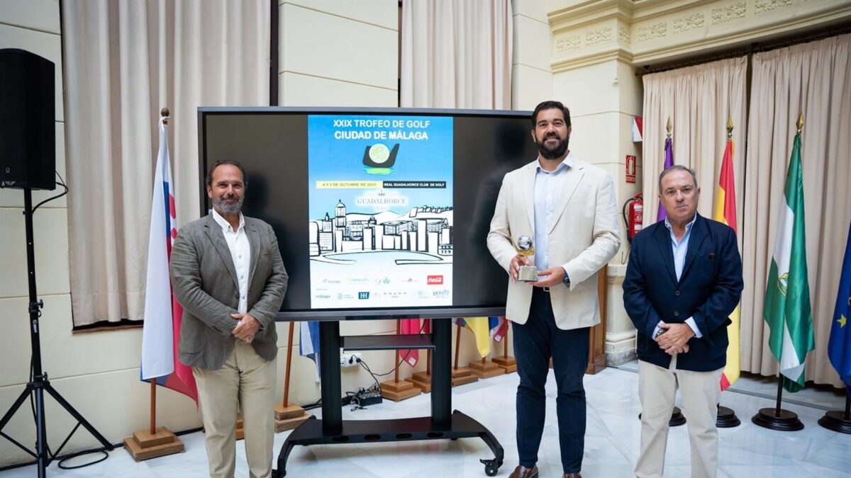 El Ayuntamiento presenta el Trofeo de Golf 'Ciudad de Málaga' que se celebrará en el Real Guadalhorce Club