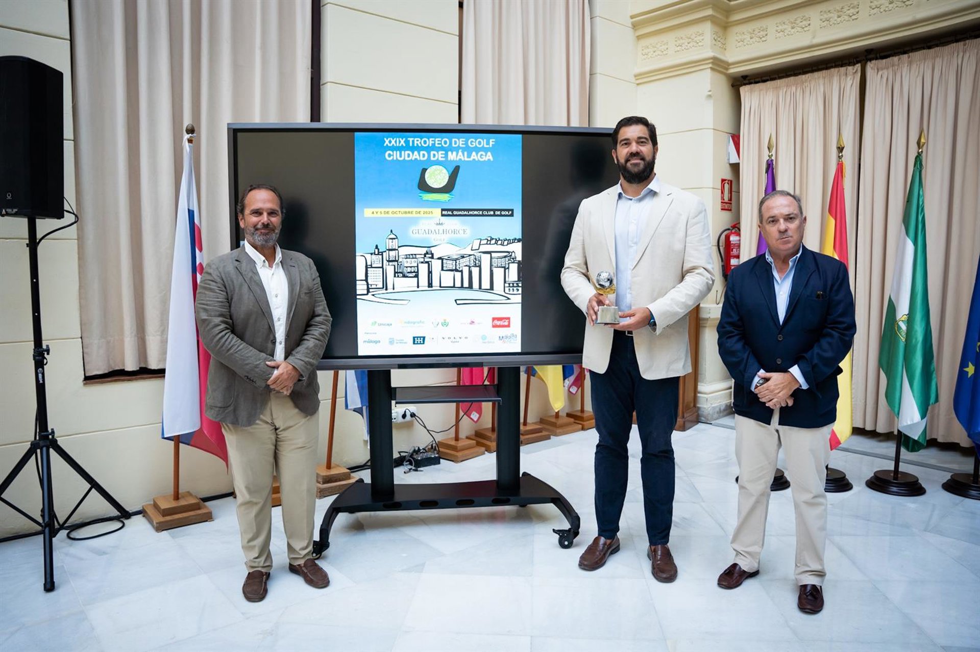 El Ayuntamiento presenta el Trofeo de Golf 'Ciudad de Málaga' que se celebrará en el Real Guadalhorce Club