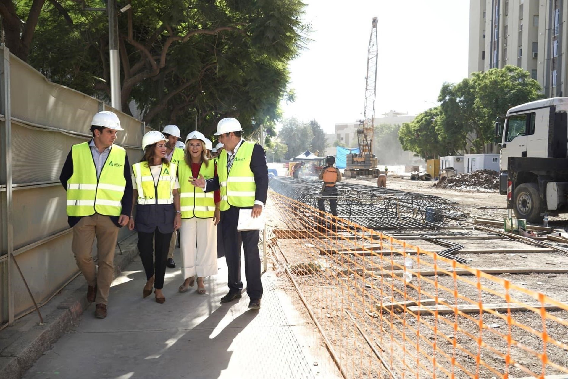 La Junta finalizará este mes los muros pantalla del primer tramo de la prolongación del Metro de Málaga