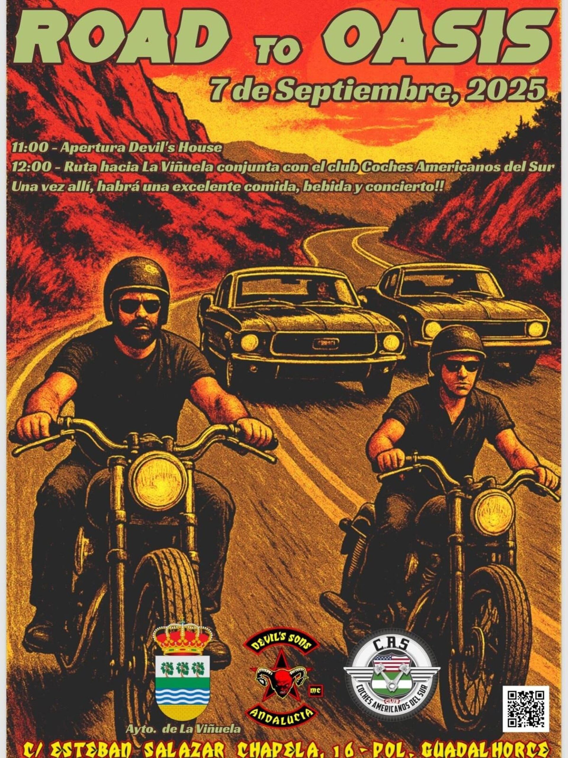 La Viñuela acogerá este domingo una colección de coches y motos de la industria americana