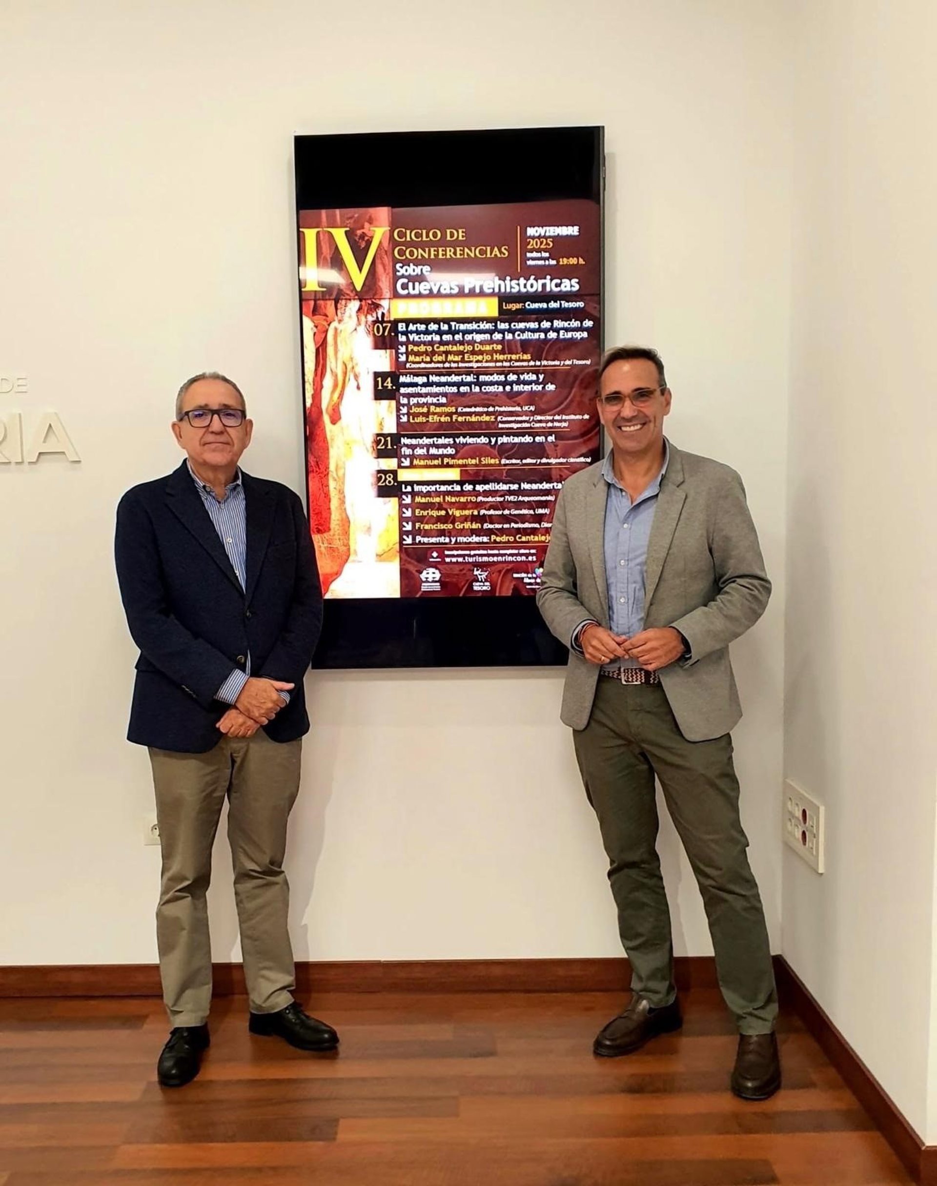 Los neandertales centran el Ciclo de Conferencias sobre Cuevas Prehistóricas de Rincón de la Victoria