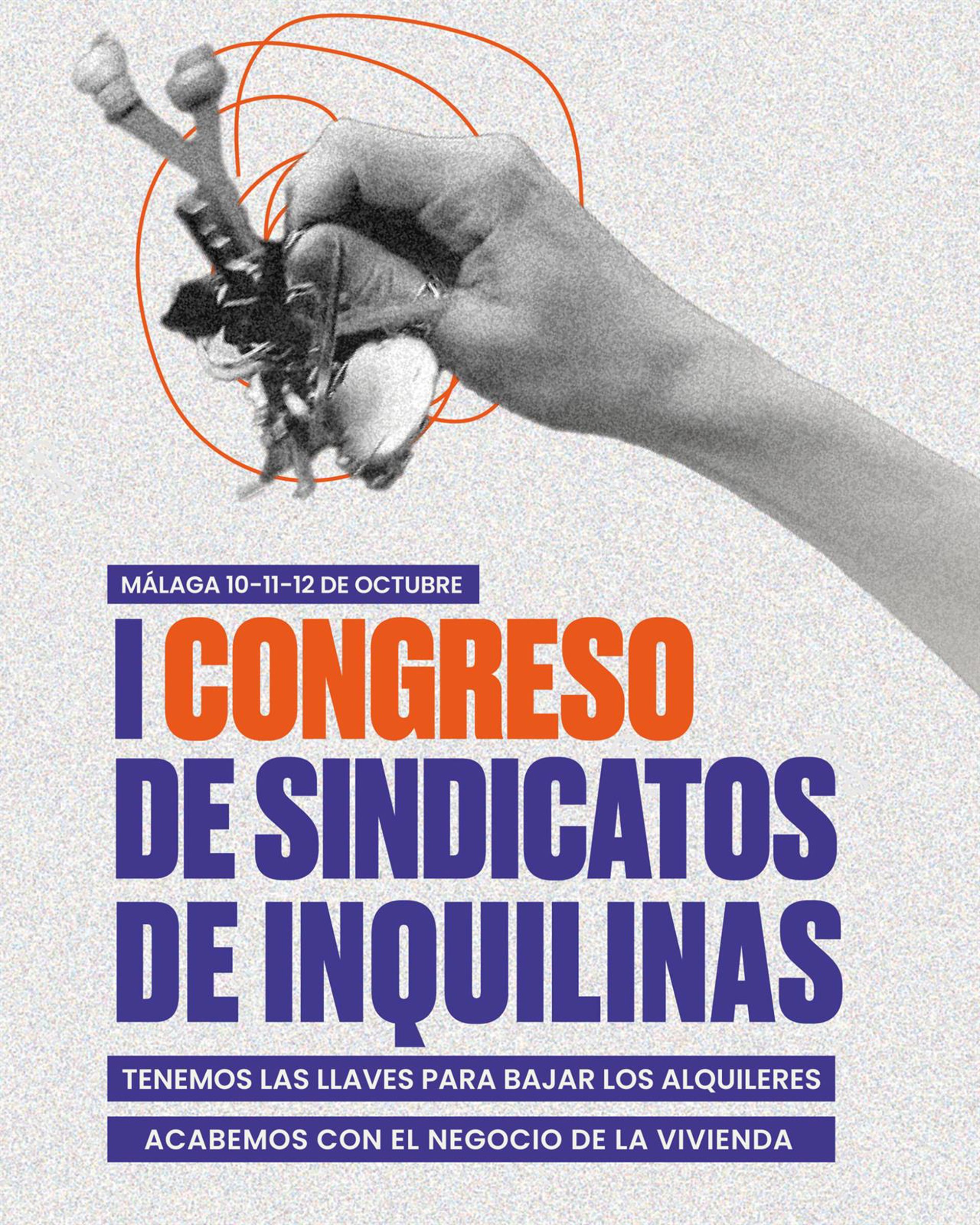 Málaga acoge el I Congreso del Sindicato de Inquilinas bajo el lema 'Tenemos las llaves para bajar alquileres'