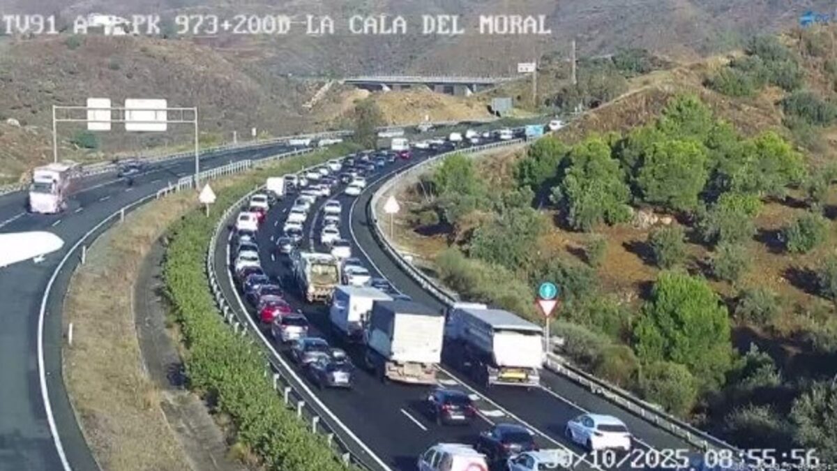 Retenciones de unos 13 kilómetros en la A-7 por la avería de un camión