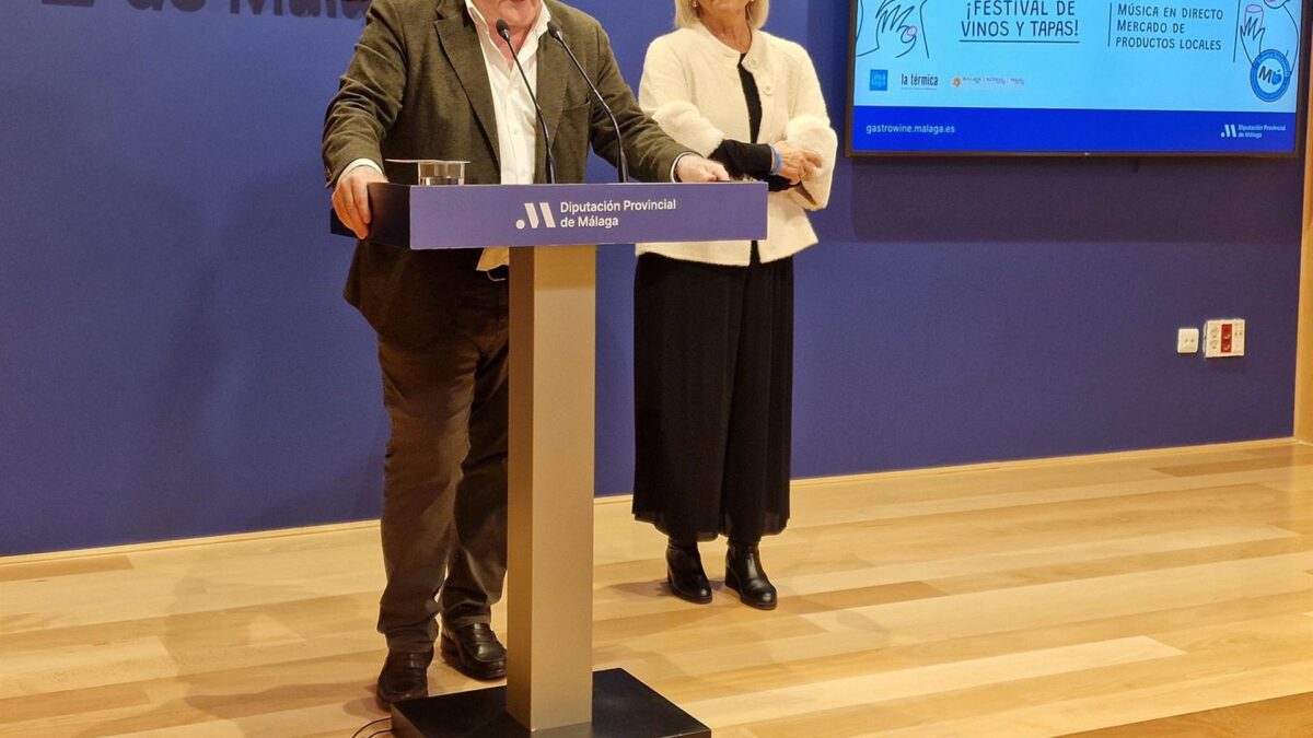 Diputación organiza un festival sobre vinos malagueños y gastronomía local del 28 al 30 de noviembre
