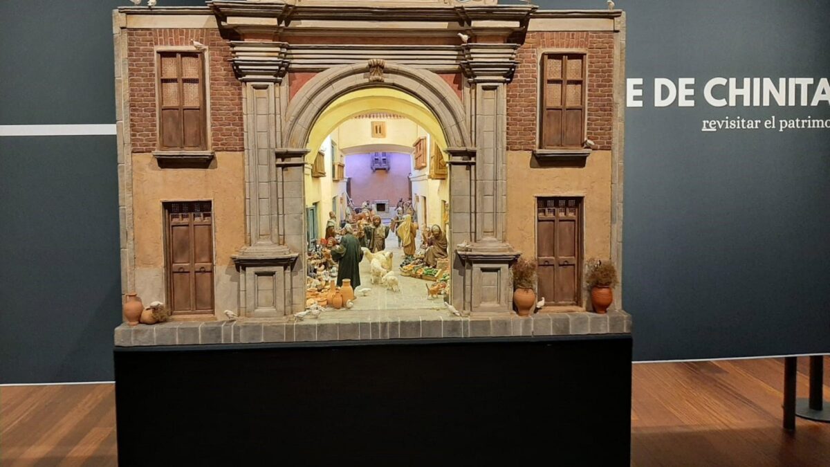 El Museo de Málaga expone un Belén inspirado en el Pasaje Chinitas de la ciudad