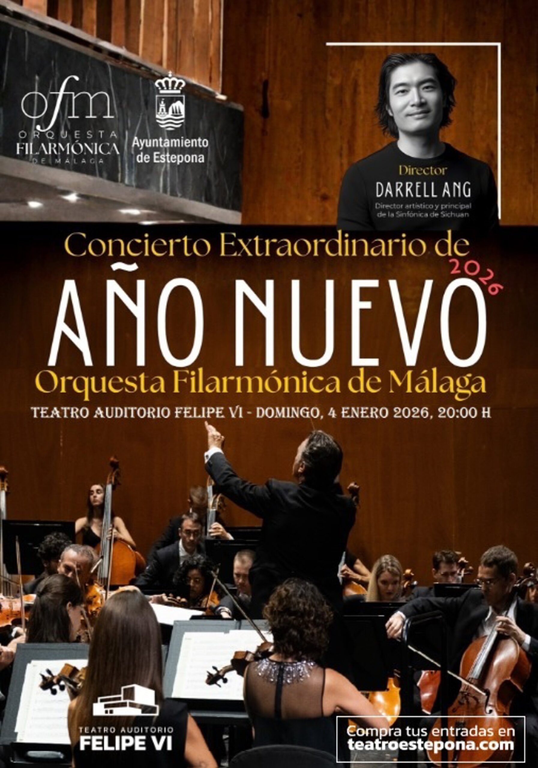 El Teatro Auditorio Felipe VI de Estepona acogerá el tradicional Concierto Extraordinario de Año Nuevo