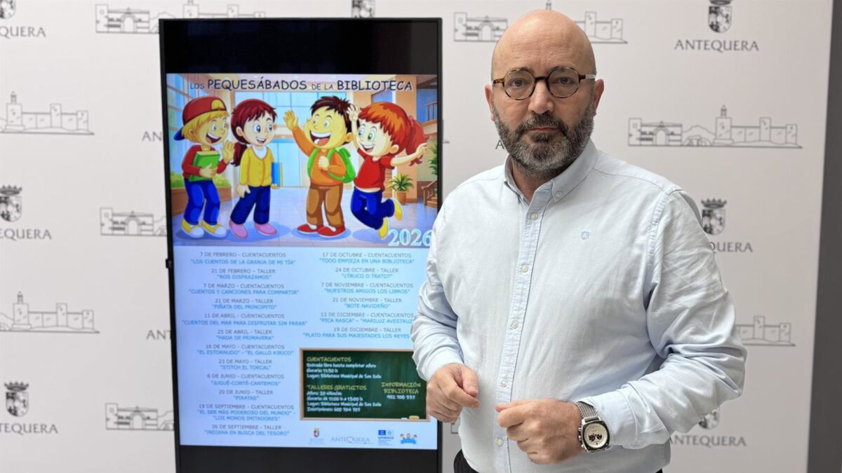 Los 'Pequesábados' de la biblioteca de Antequera incluirá 18 actividades entre talleres y cuentacuentos