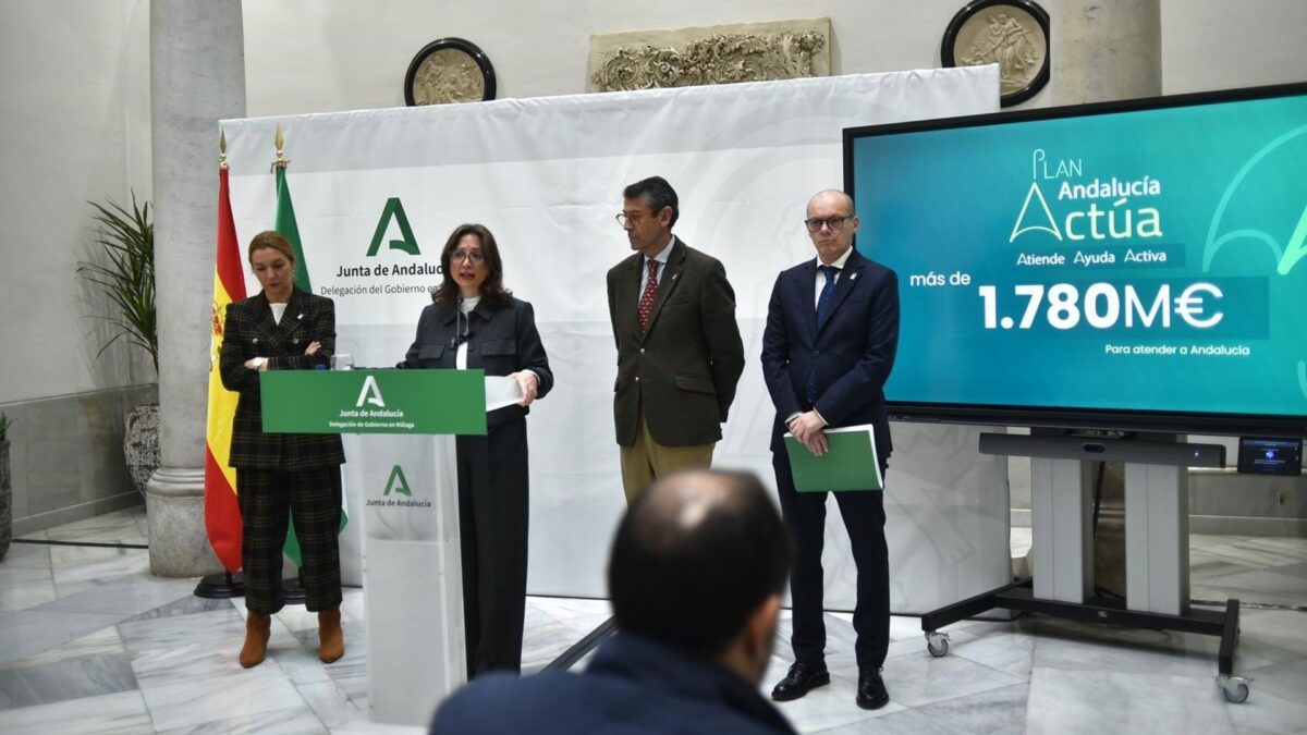 La Junta estima que Málaga recibirá más de 255 millones para la recuperación tras borrascas