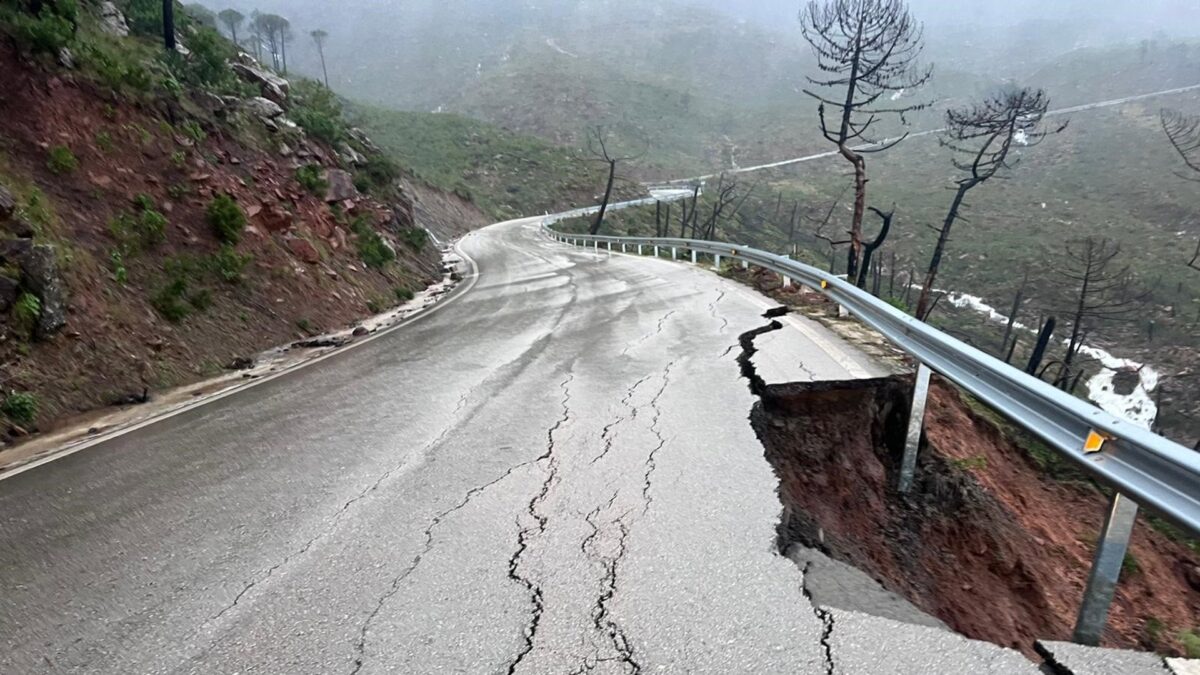 Nuevas incidencias en las carreteras de la Serranía de Ronda por el temporal