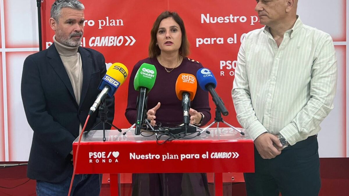 PSOE critica a PP de Ronda por rechazar en Diputación un plan de ayudas para pueblos afectados por el temporal