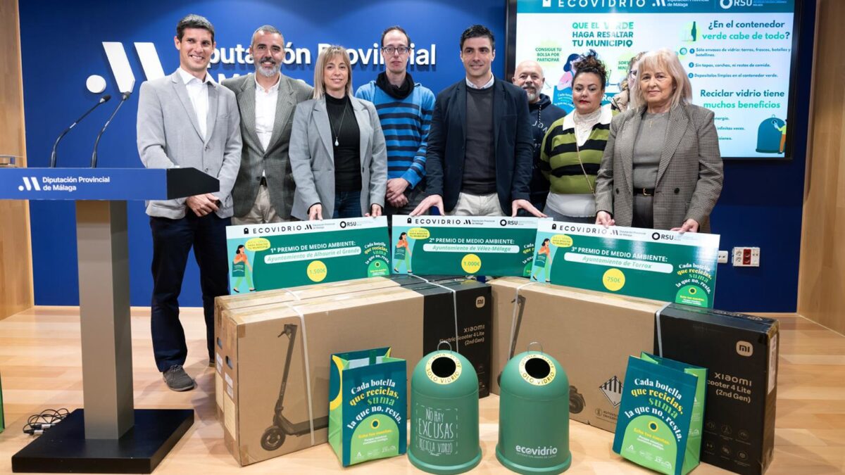 Diputación, Consorcio de Residuos y Ecovidrio premian la implicación de pueblos y ciudadanos en el reciclaje
