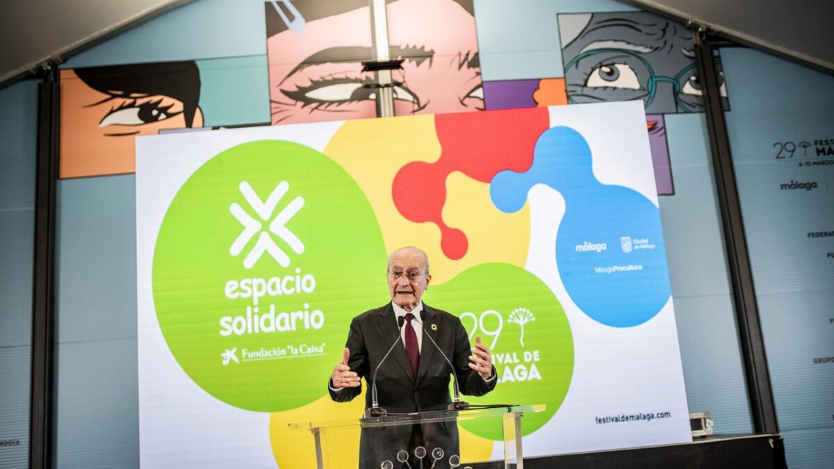 El Festival de Málaga inaugura la octava edición del Espacio Solidario en la Plaza de la Merced