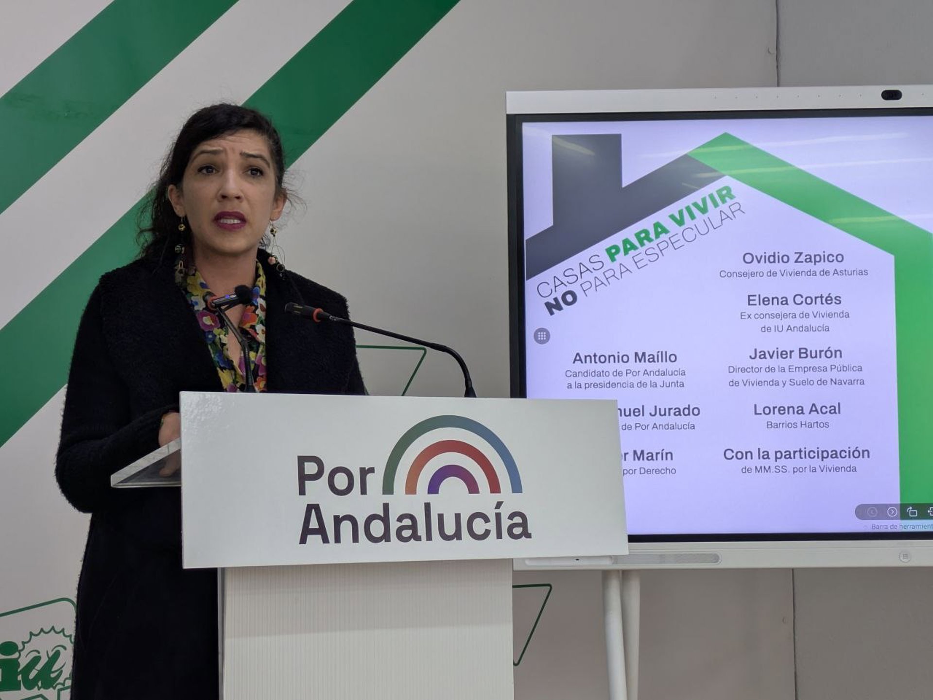 Por Andalucía expone la situación "insostenible" que atraviesa la provincia en cuanto a la crisis de vivienda