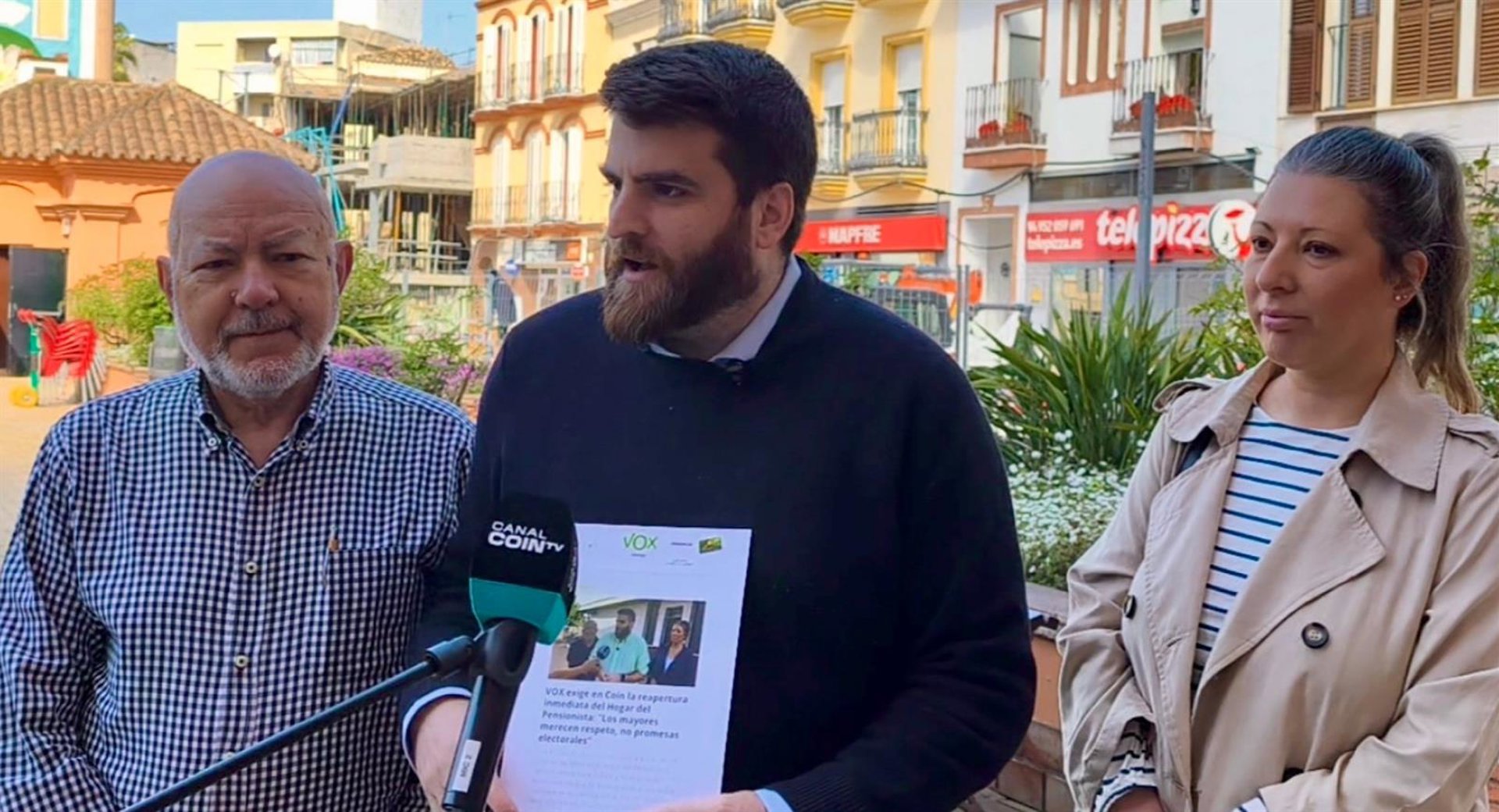 Vox reclama en Coín el arreglo de carriles bici y soluciones al AVE