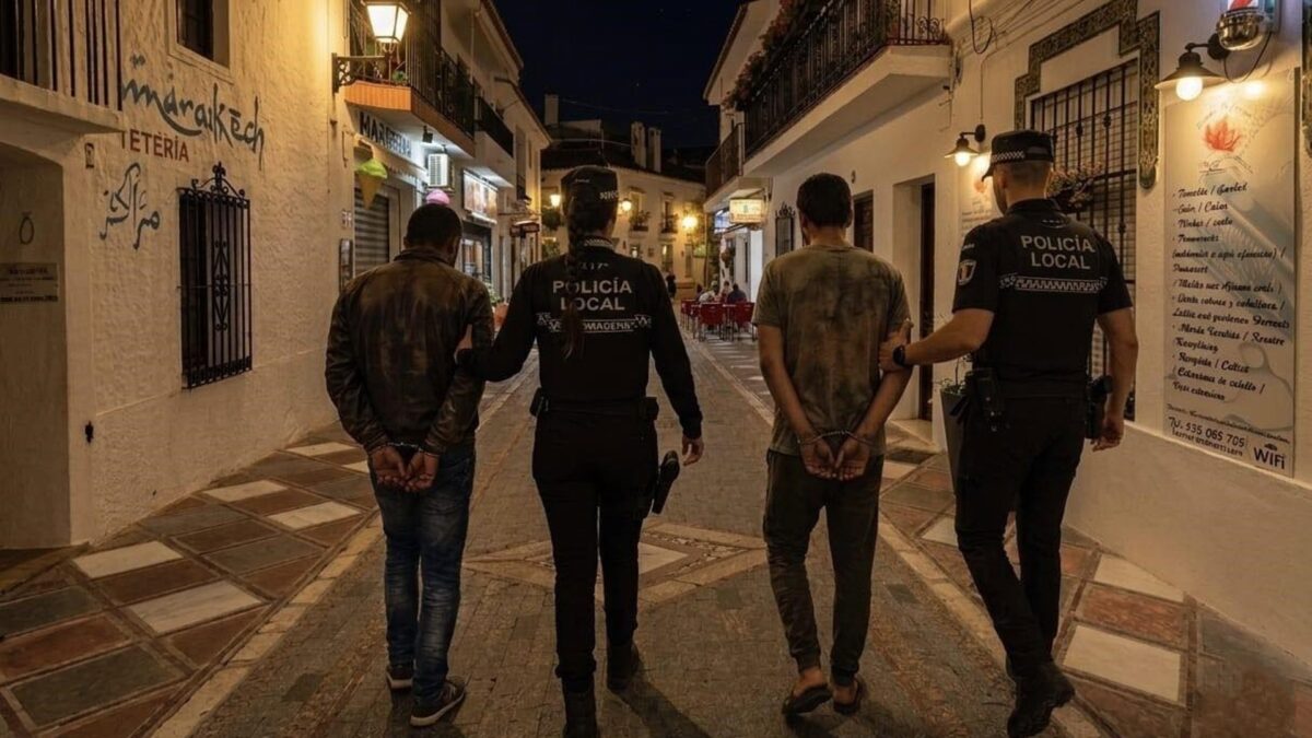 Detenidos los dos presuntos autores de una oleada de robos en comercios y casas de Benalmádena Pueblo