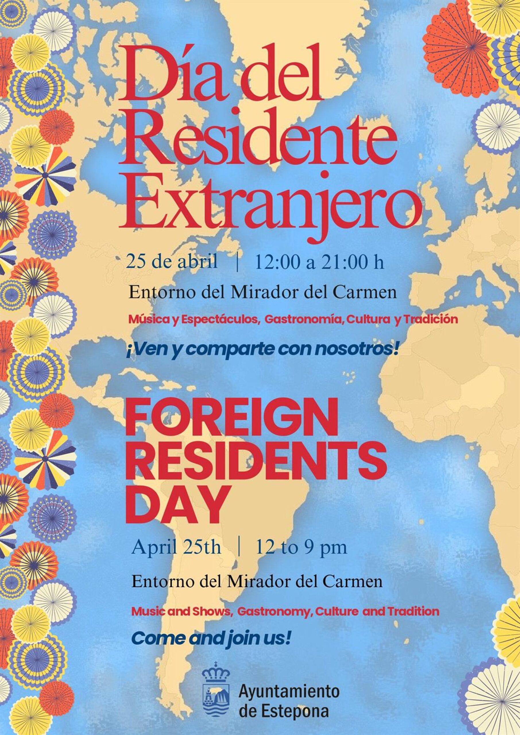 El Día del Residente Extranjero de Estepona alcanza este sábado su 25 edición con 26 países