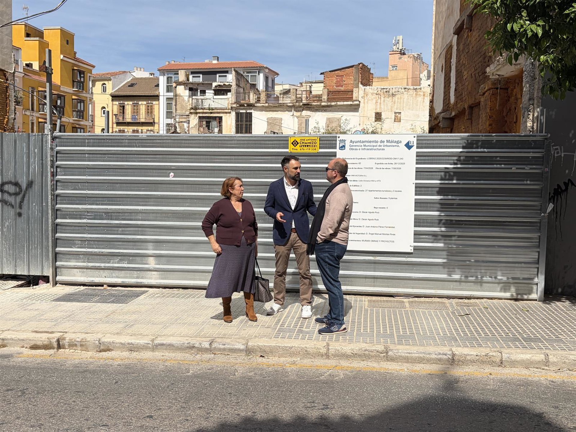 El PSOE llevará a comisión de Urbanismo los "incumplimientos" de De la Torre con los vecinos de La Victoria