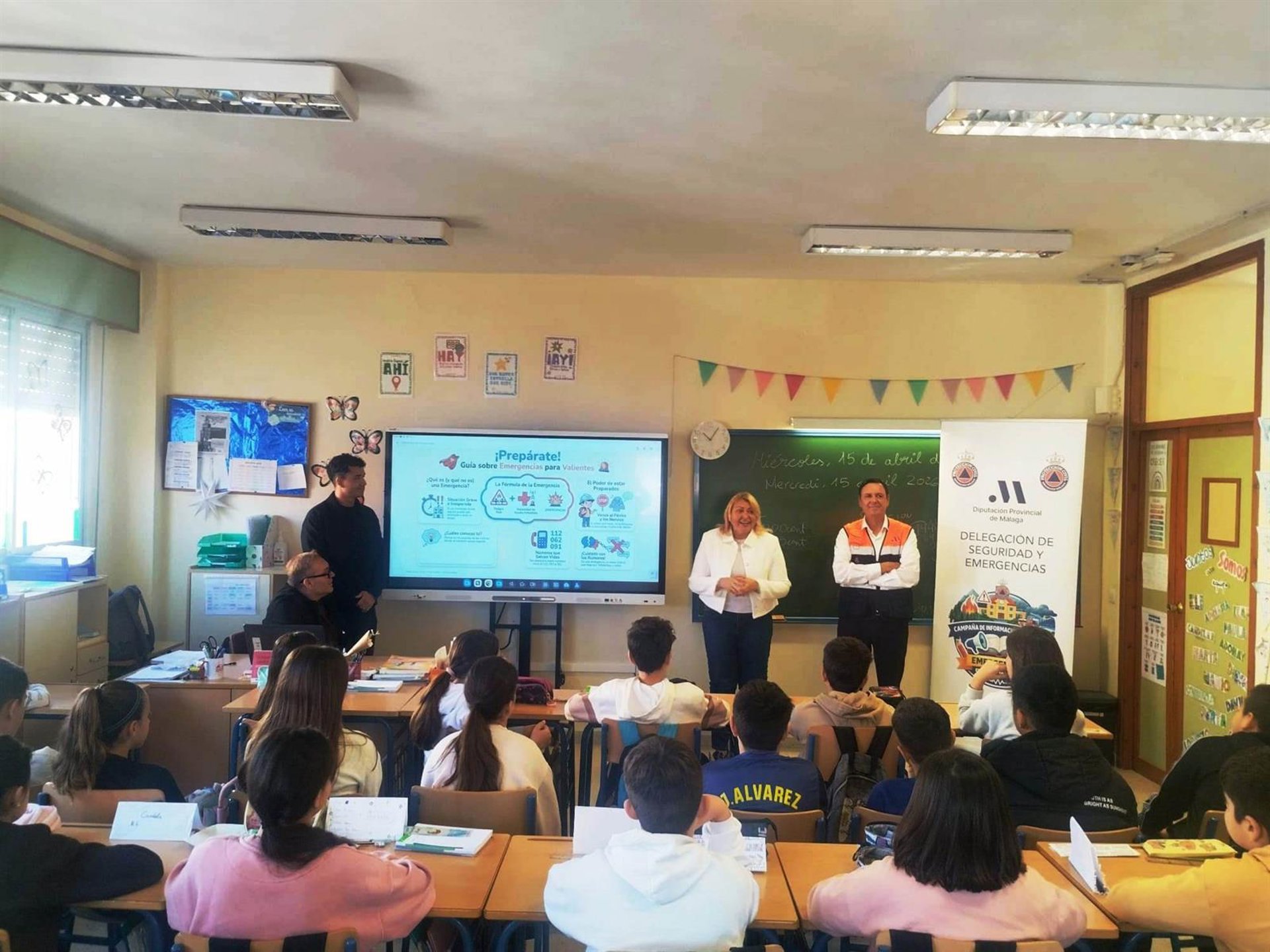 La Diputación de Málaga realiza talleres para escolares sobre cómo actuar ante emergencias
