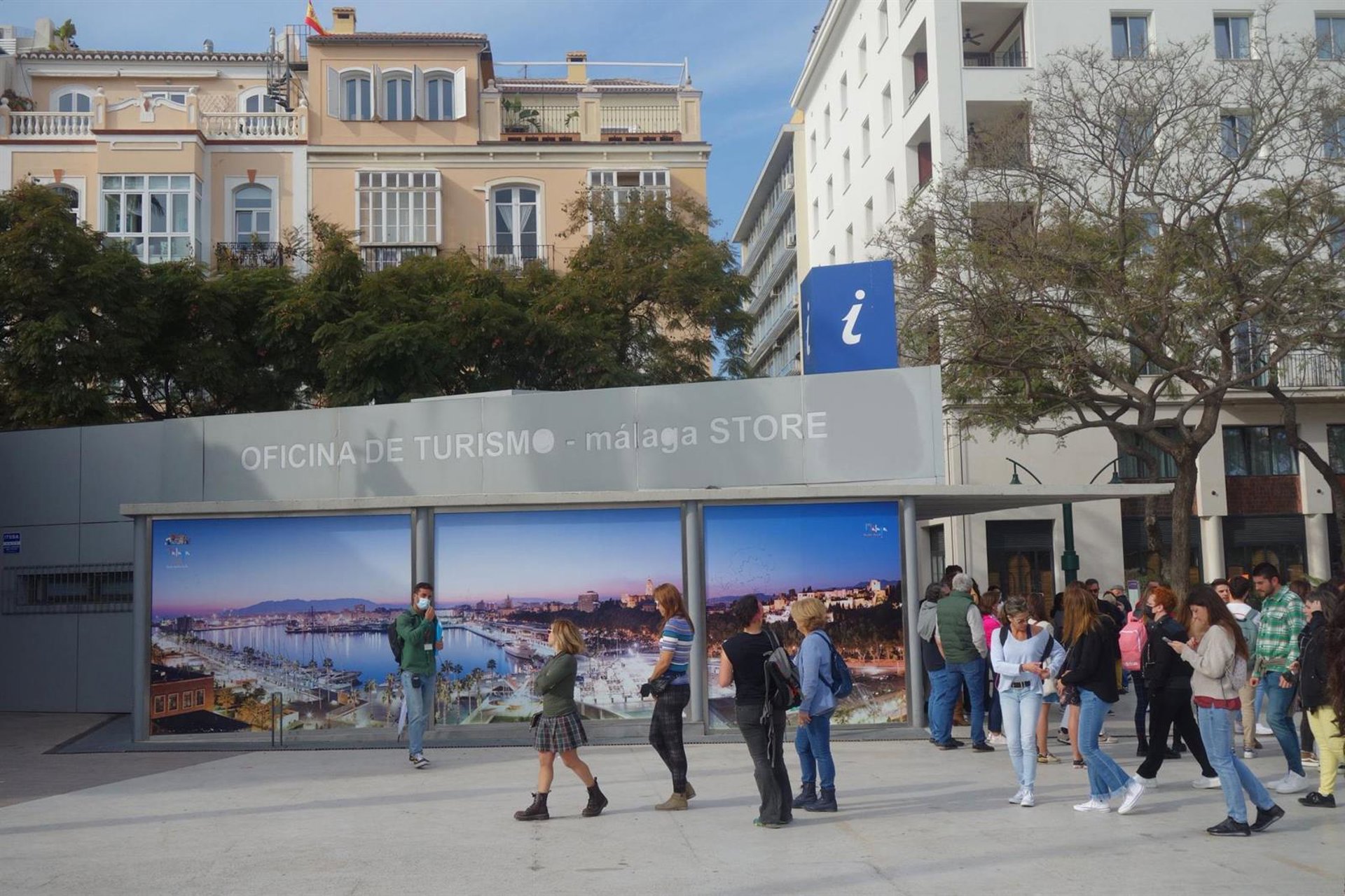 La Oficina Central de Información Turística de plaza de la Marina permanecerá cerrada desde el lunes por obras