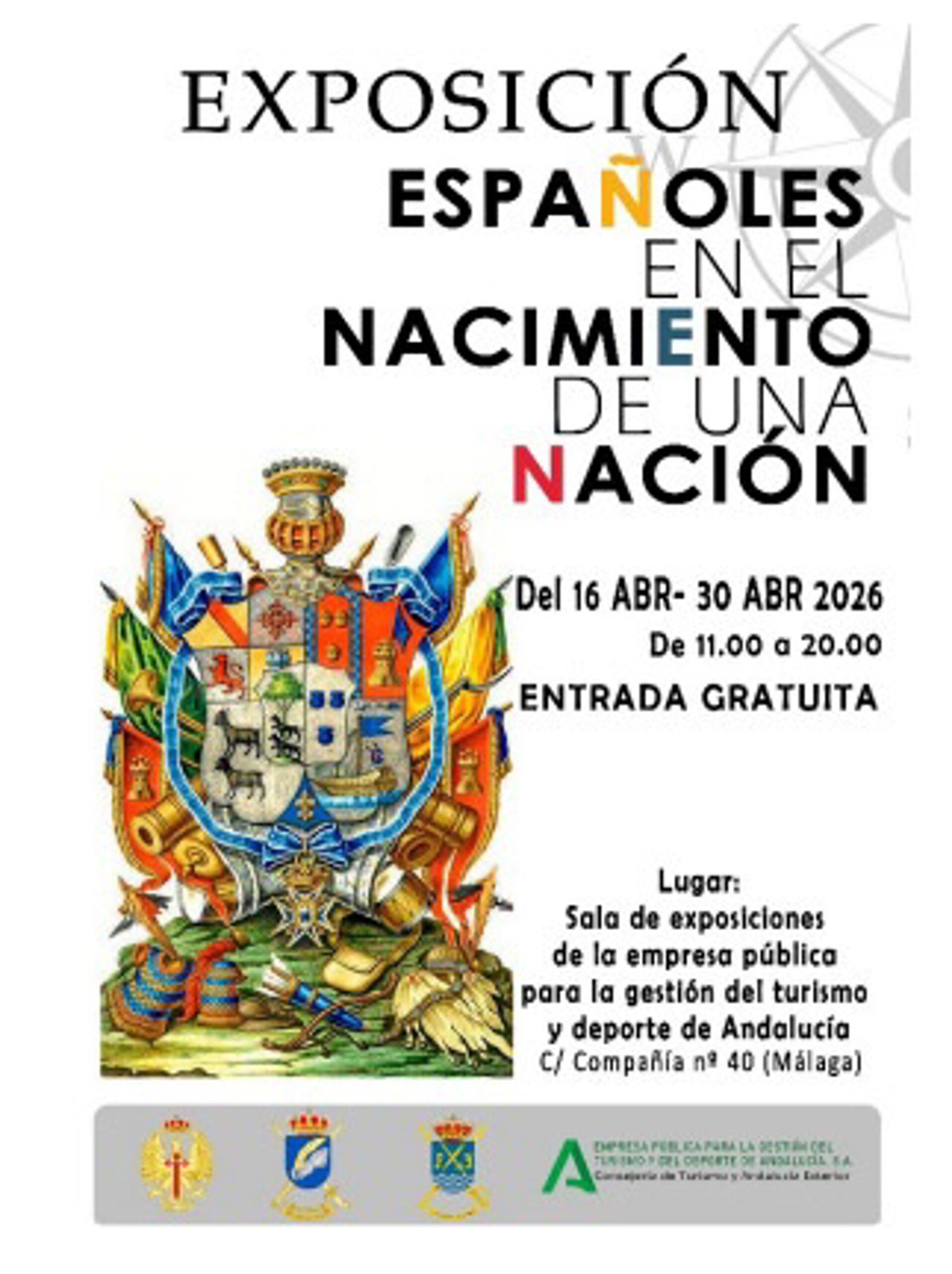 La exposición '250 años. Españoles en el nacimiento de una nación' abrirá su recorrido en Málaga el 16 de abril