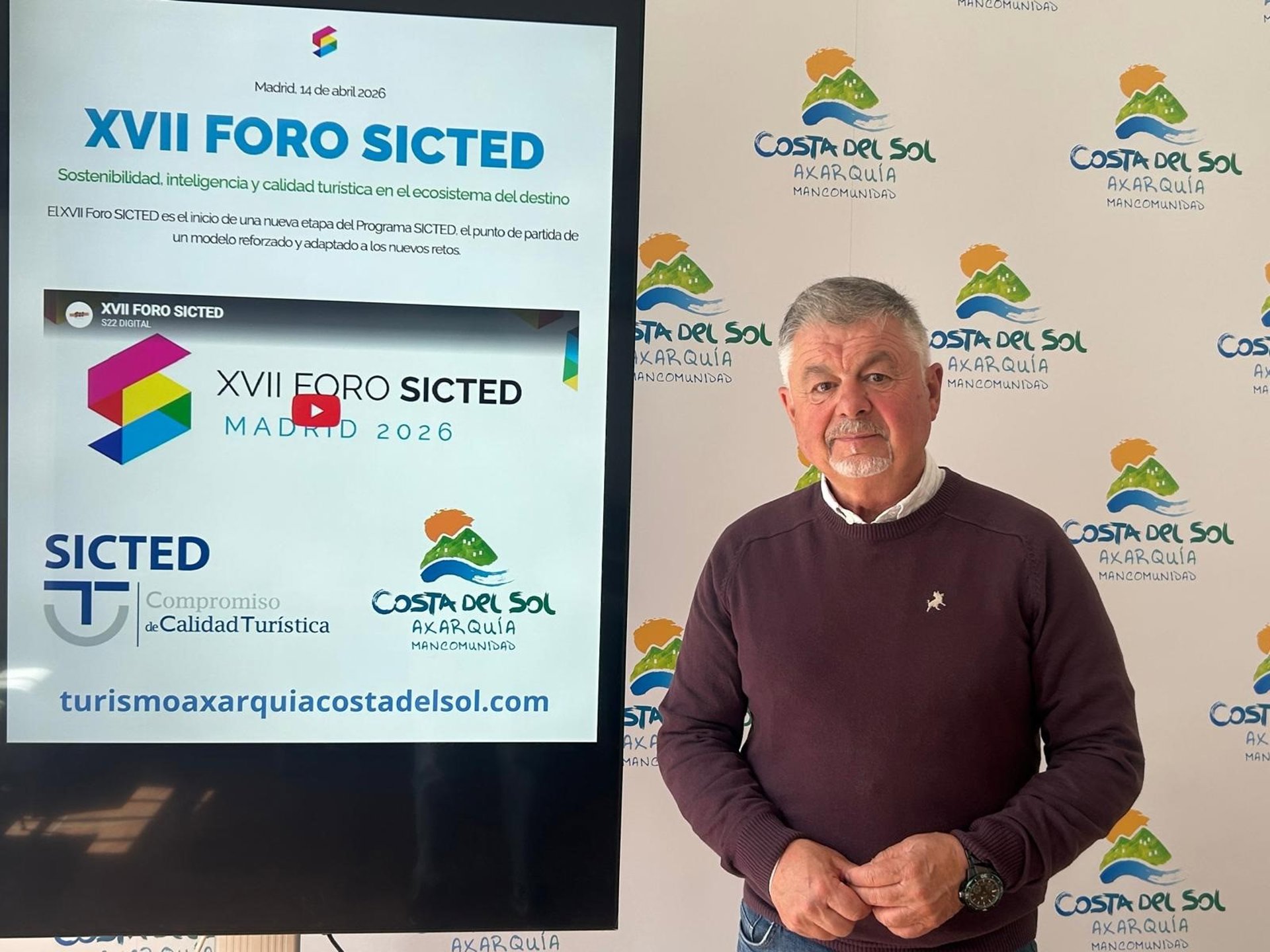 Mancomunidad Axarquía Costa del Sol estará presente en el XVII Foro Sicted para impulsar la calidad turística
