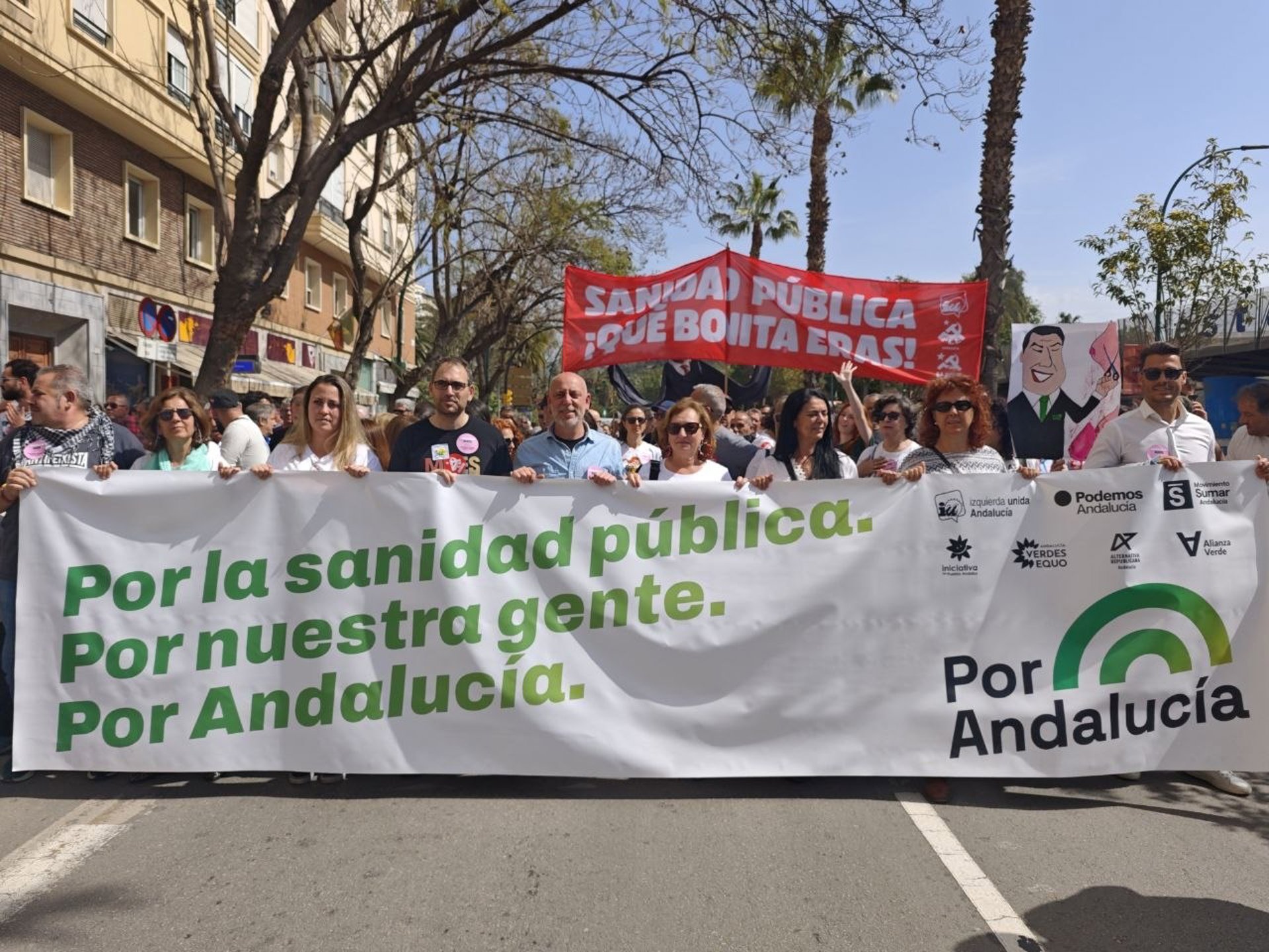 Por Andalucía destaca "movilización histórica" contra "el desmantelamiento" de la sanidad pública