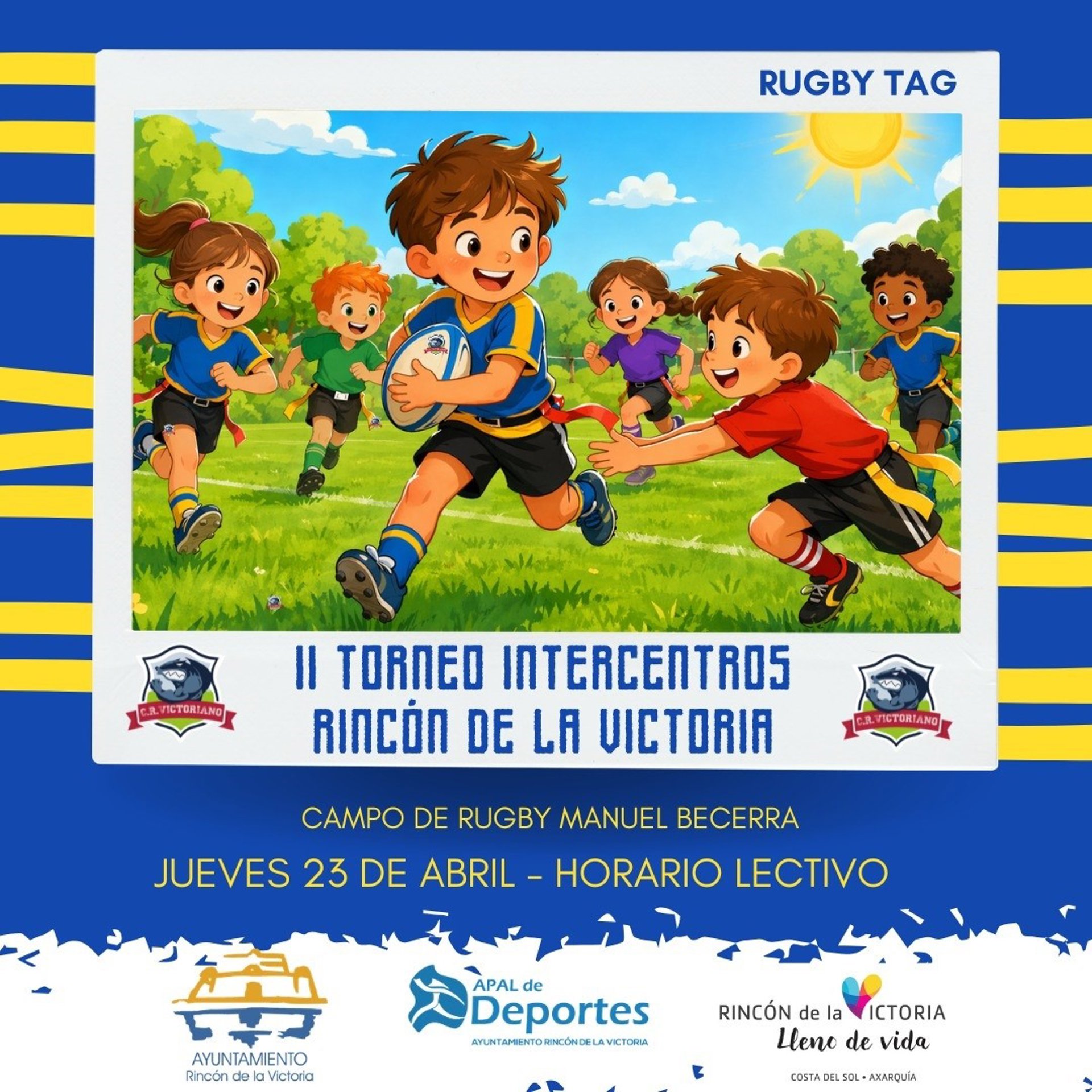Un total de 250 alumnos de primero de ESO participarán en el Torneo Intercentros de Rugby en Rincón