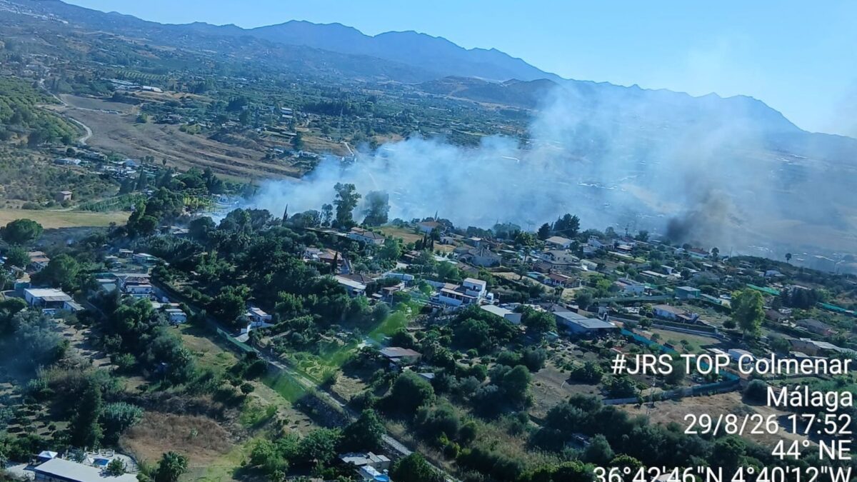 Controlado el incendio forestal declarado en un paraje de Cártama