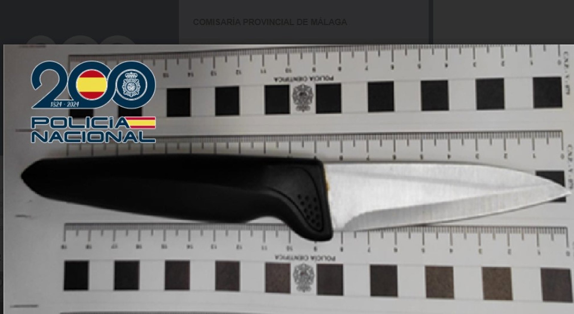 Detenido por atacar a un hombre con un cuchillo y herirle el brazo para robarle el patinete