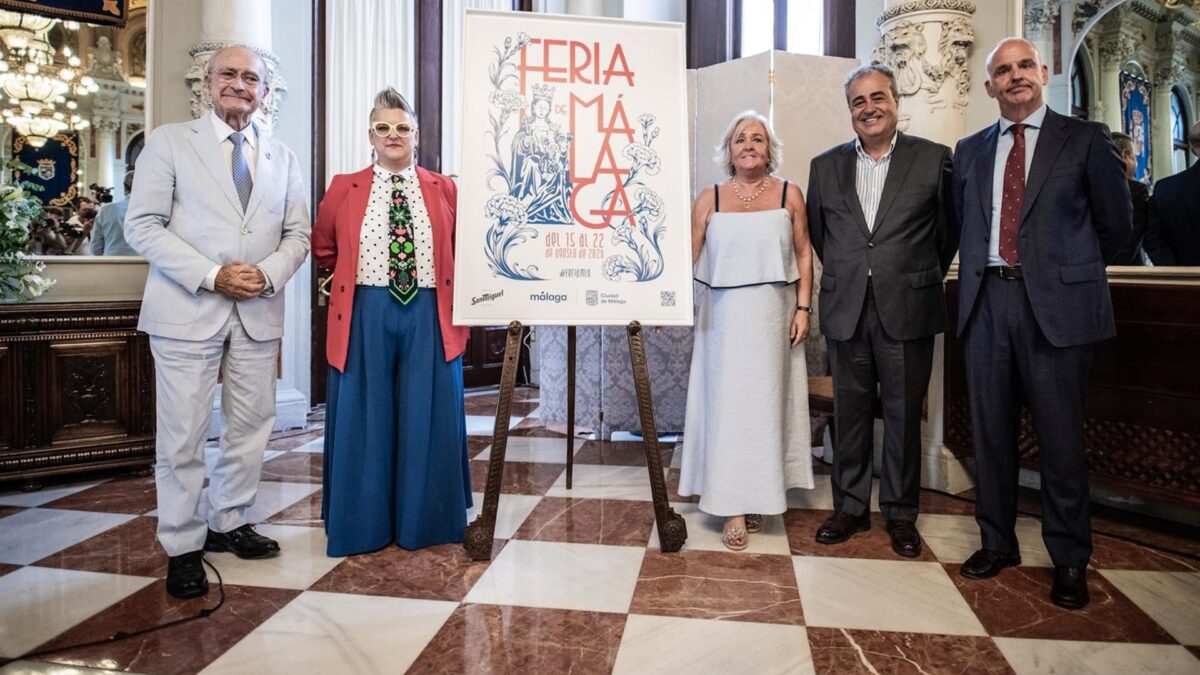 El Ayuntamiento presenta el cartel de la Feria de Málaga 2026: 'Flores para la Victoria', de Patricia Castro