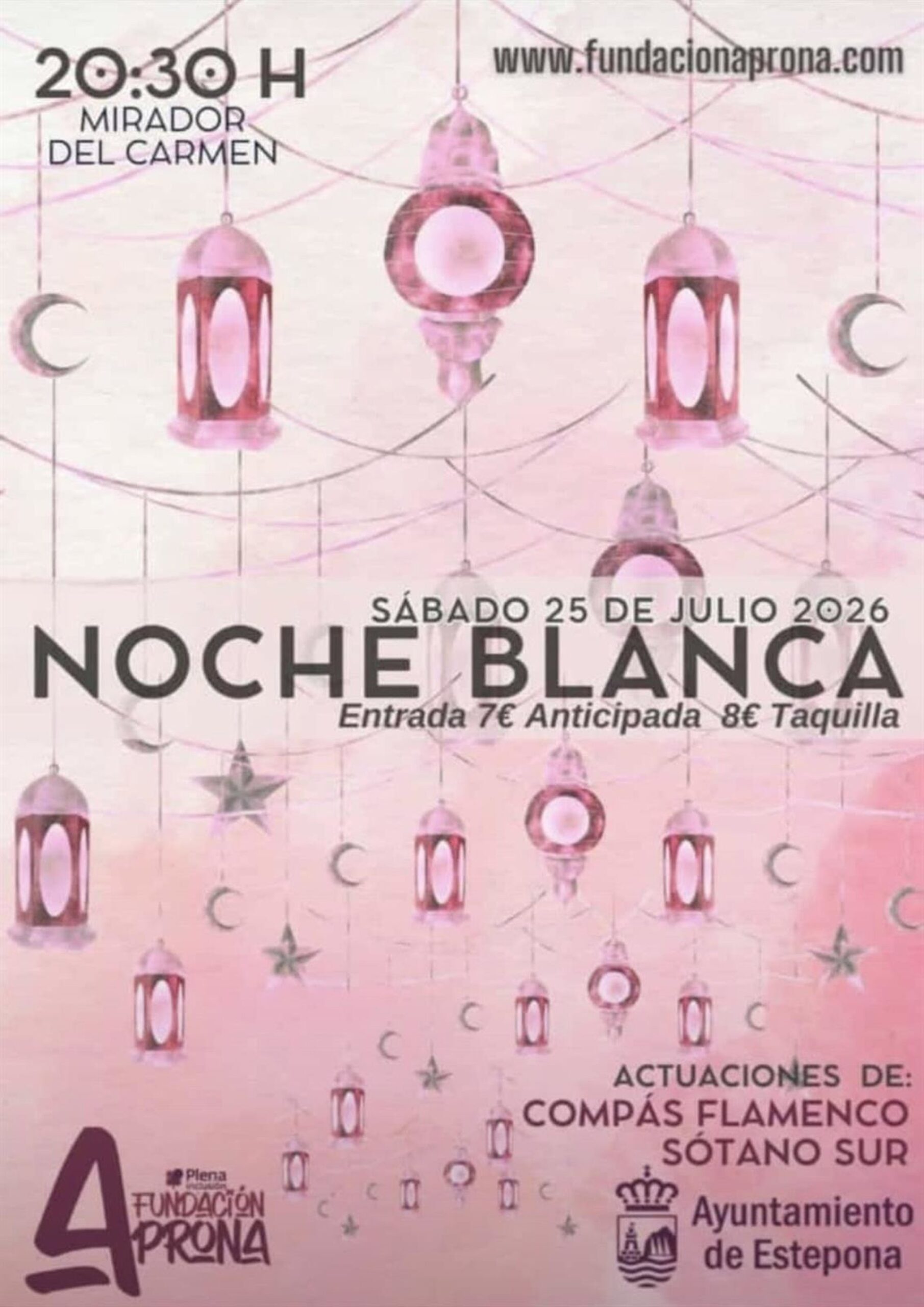 Estepona colabora con la XI Gala Solidaria 'Noche Blanca' a beneficio de Aprona