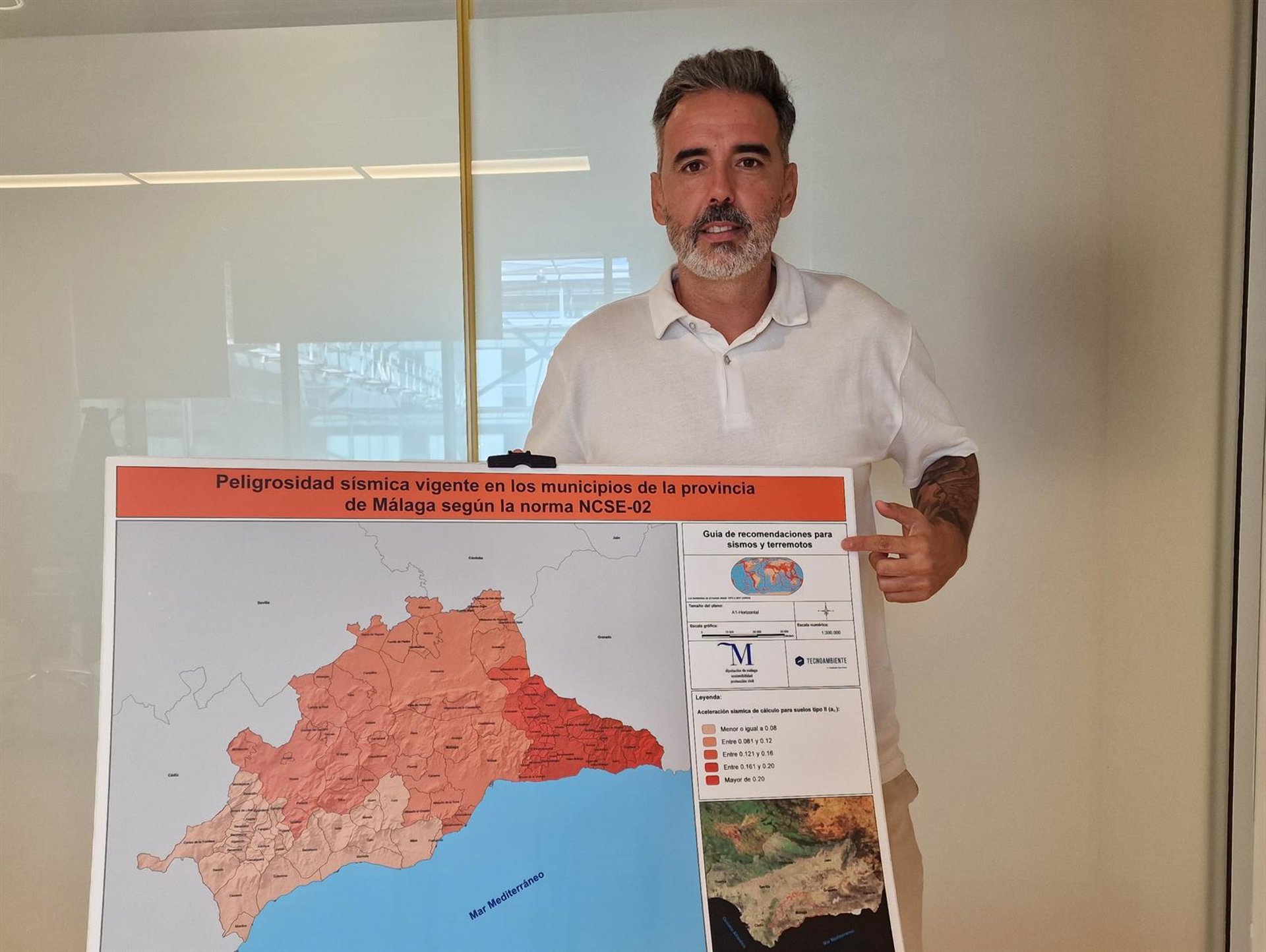 La Diputación difunde a los municipios recomendaciones sobre cómo prepararse y actuar frente a un terremoto