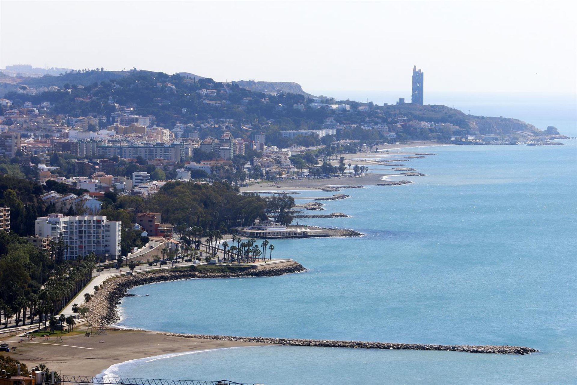La temperatura del mar en Málaga vuelva a marcar un nuevo mínimo con 15,5 grados