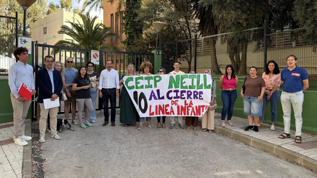 PSOE exige a Junta que "desista de suprimir la línea de infantil del CEIP Neill" y "frene el maltrato educativo"