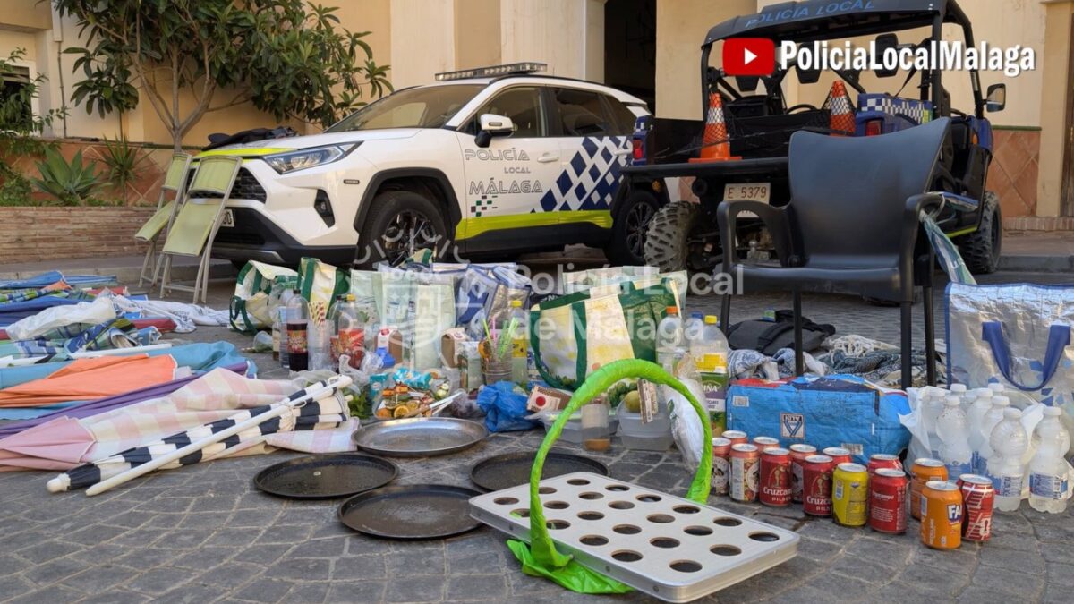 Policía Local interpone 116 denuncias relacionadas con la actividad de venta ambulante no autorizada en playas
