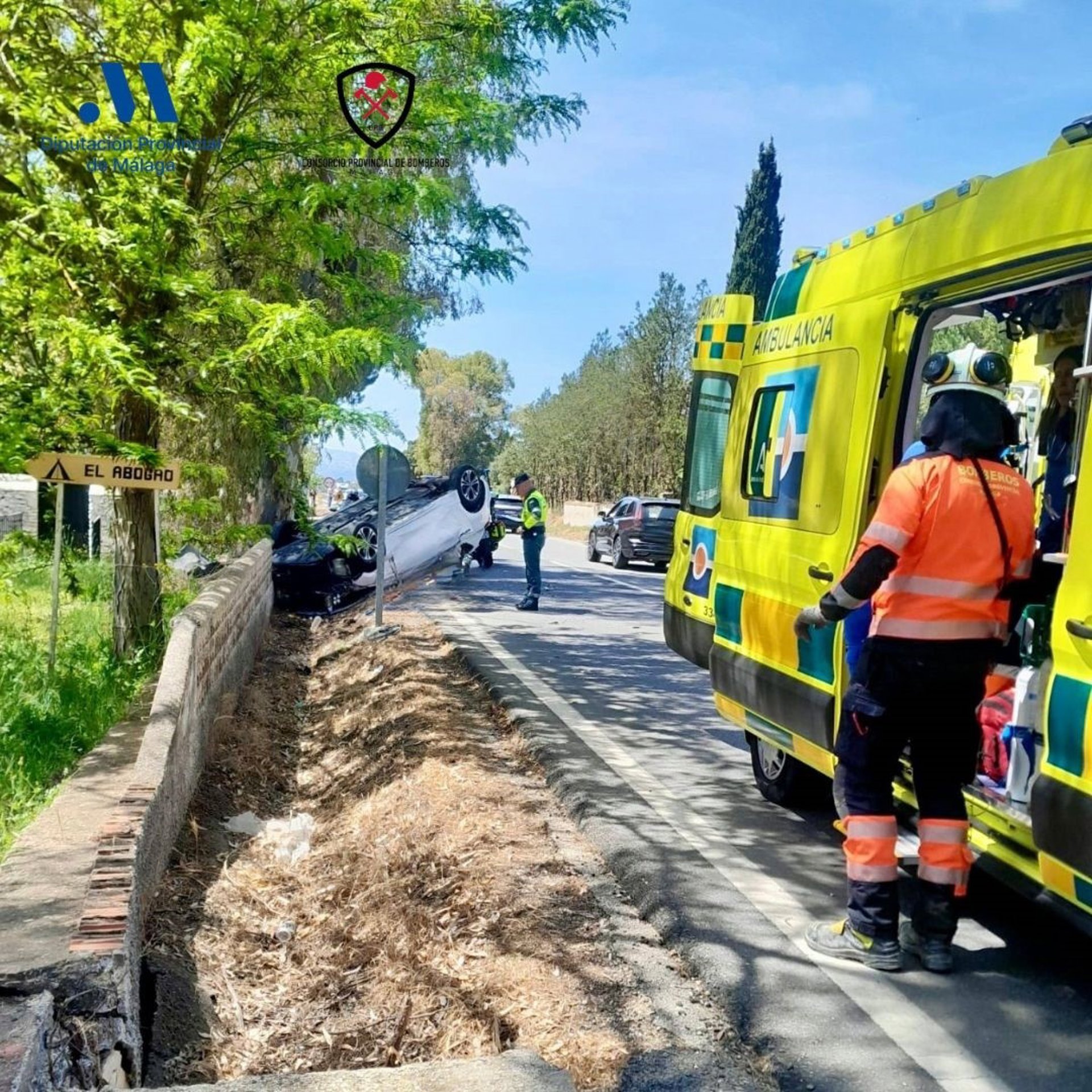 Varias personas heridas tras un accidente en la A-367 en Ronda