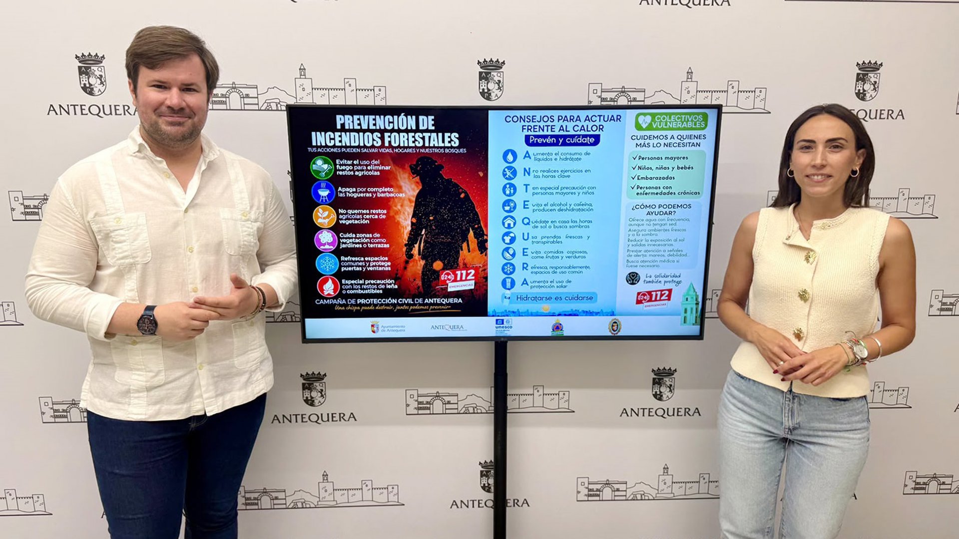 Antequera poner en marcha una campaña municipal de prevención ante la llegada de altas temperaturas