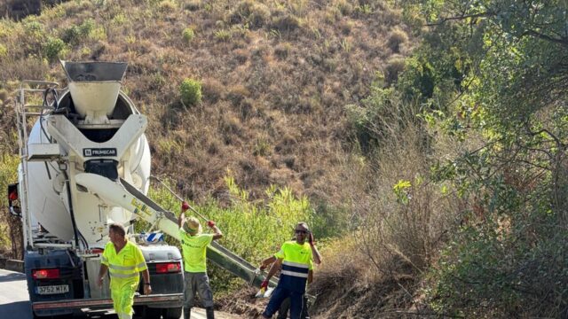 Diputación mejora el drenaje y la seguridad de la MA-3108 de Benamargosa a Cútar por más de 340.000 euros