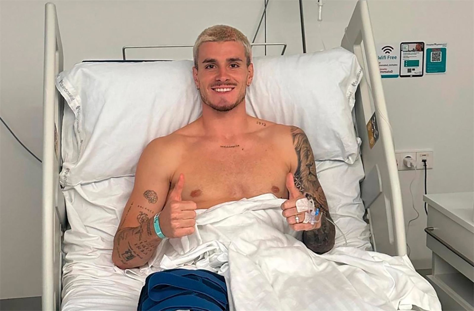 El futbolista de Málaga CF Diego Murillo, intervenido con éxito de la rodilla derecha en Quirónsalud
