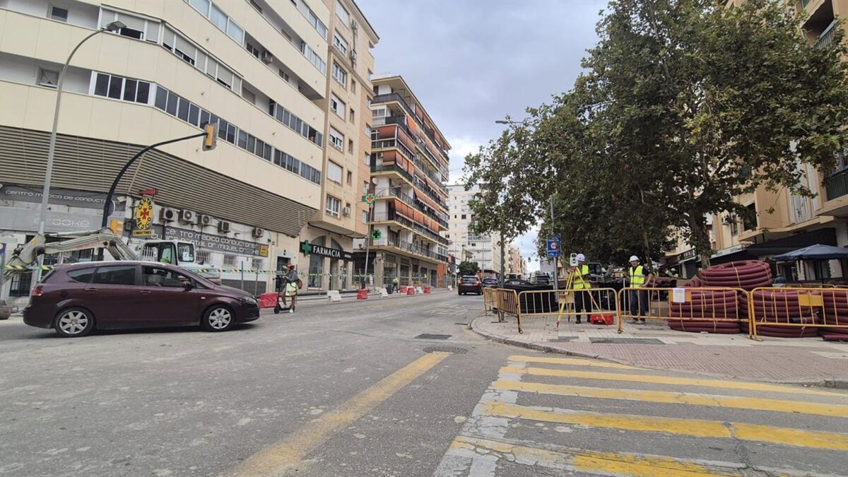 El último tramo de la prolongación del metro avanza con un desvío de tráfico en Eugenio Gross