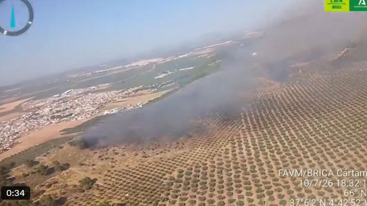 Estabilizado el incendio forestal declarado en Humilladero