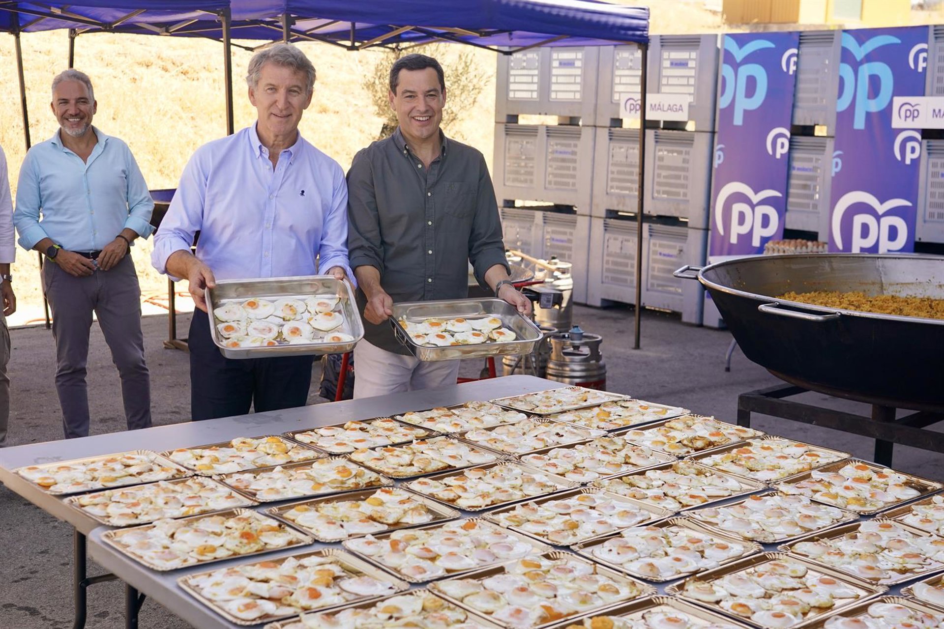 Feijóo y Moreno participan este viernes en el acto que el PP organiza con huevos fritos al inicio del curso