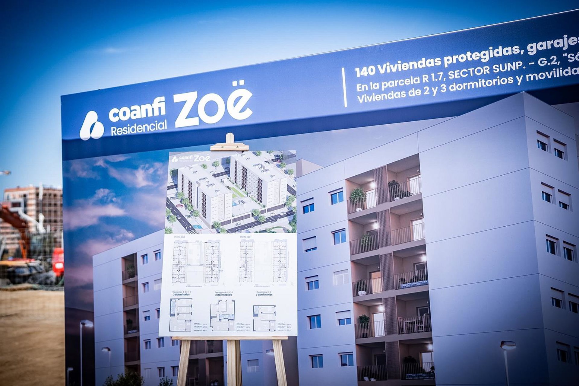 Iniciadas las obras de 140 viviendas protegidas en Distrito Z
