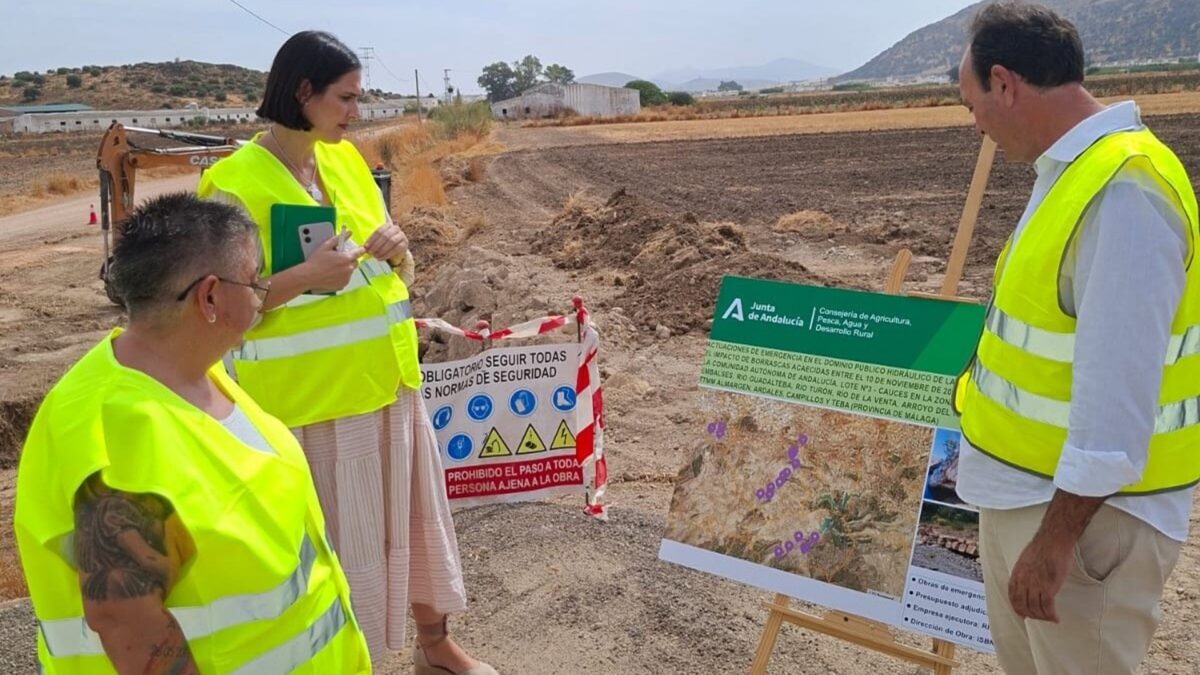 Junta destina tres millones a reparar cauces dañados por el tren de borrascas de Almargen y Cañete la Real